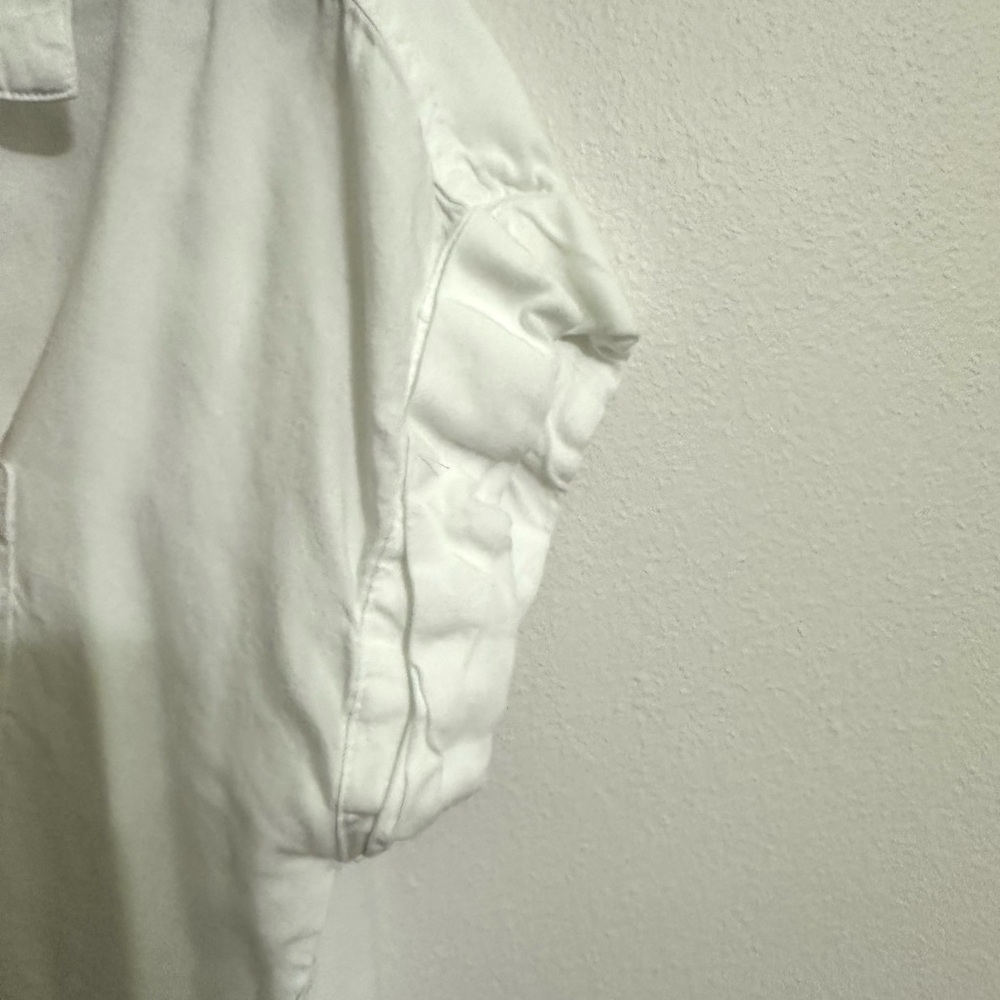 White Button-Down Top - Picture 3 of 7
